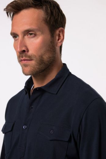Moda za polnejše Majica Polo dugih rukava plus velikost, xxl, Ulla Popken in Johann Popken (JP1880)