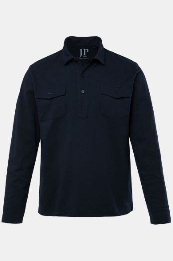 Moda za polnejše Majica Polo dugih rukava plus velikost, xxl, Ulla Popken in Johann Popken (JP1880)