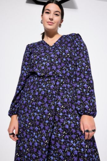 Moda za polnejše Haljina cvjetnog uzorka plus velikost, xxl, Ulla Popken in Johann Popken (JP1880)
