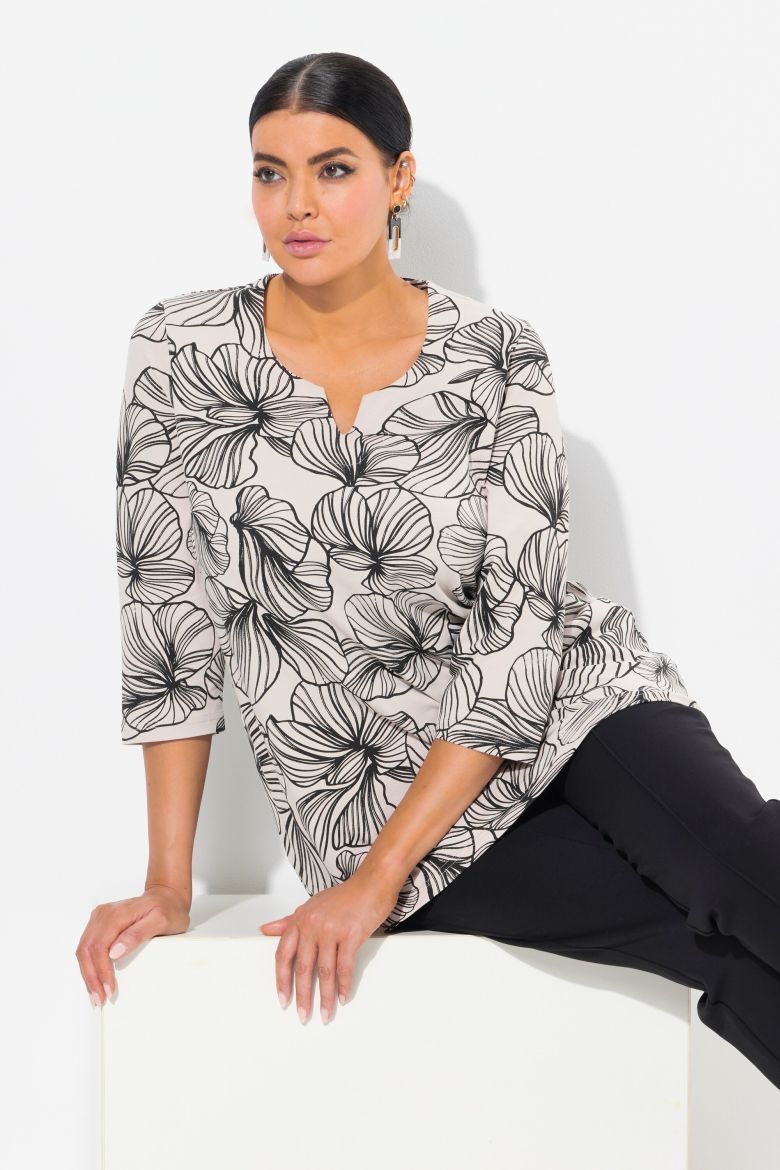 Moda za polnejše Majica 3/4 rukava plus velikost, xxl, Ulla Popken in Johann Popken (JP1880)