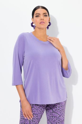Moda za polnejše Majica 3/4 rukava V ovratnika plus velikost, xxl, Ulla Popken in Johann Popken (JP1880)