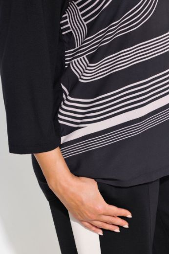 Moda za polnejše Majica 3/4 rukava V ovratnika plus velikost, xxl, Ulla Popken in Johann Popken (JP1880)