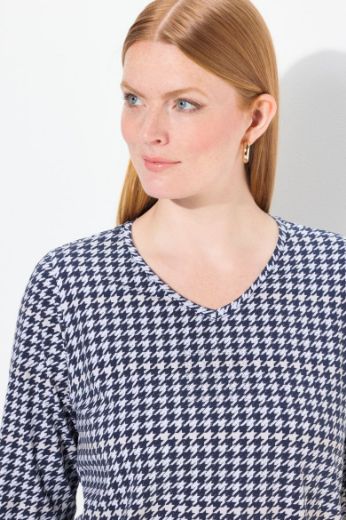 Moda za polnejše Majica 3/4 rukava V ovratnika plus velikost, xxl, Ulla Popken in Johann Popken (JP1880)