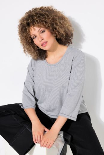 Moda za polnejše Majica 3/4 rukava okruglog ovratnika plus velikost, xxl, Ulla Popken in Johann Popken (JP1880)