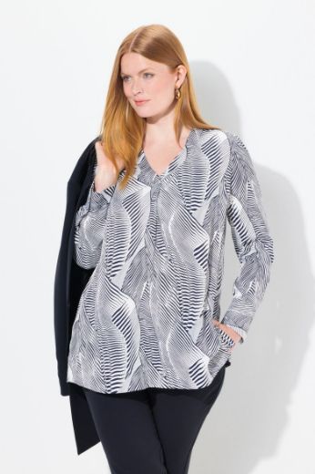 Moda za polnejše Bluza dugih rukava plus velikost, xxl, Ulla Popken in Johann Popken (JP1880)