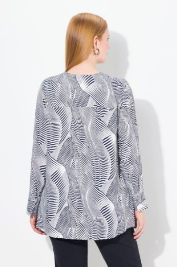 Moda za polnejše Bluza dugih rukava plus velikost, xxl, Ulla Popken in Johann Popken (JP1880)