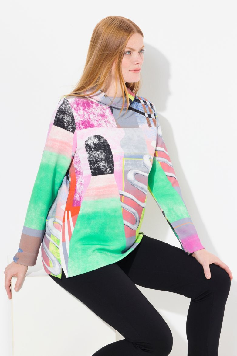 Moda za polnejše Majica dugih rukava plus velikost, xxl, Ulla Popken in Johann Popken (JP1880)