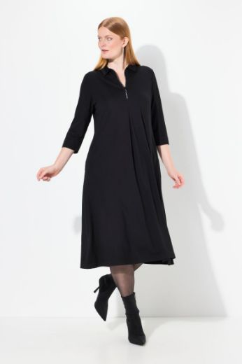 Moda za polnejše Haljina midi 3/4 rukava plus velikost, xxl, Ulla Popken in Johann Popken (JP1880)