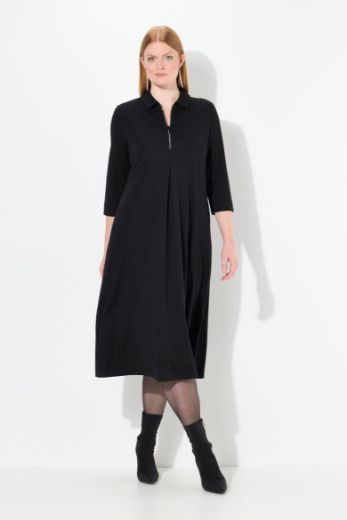 Moda za polnejše Haljina midi 3/4 rukava plus velikost, xxl, Ulla Popken in Johann Popken (JP1880)