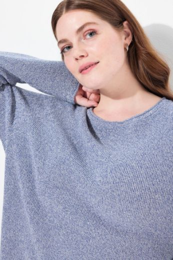Moda za polnejše Pulover pamučni plus velikost, xxl, Ulla Popken in Johann Popken (JP1880)
