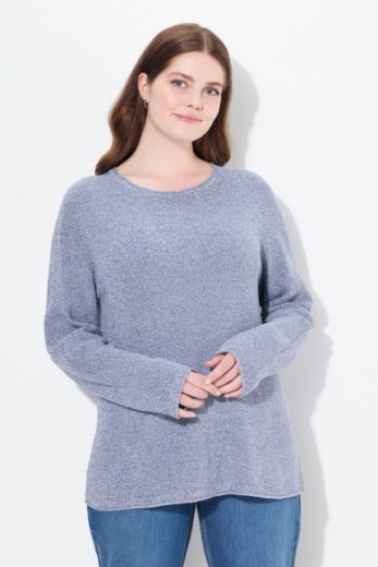 Moda za polnejše Pulover pamučni plus velikost, xxl, Ulla Popken in Johann Popken (JP1880)