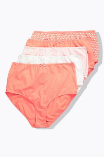 Moda za polnejše Gaćice maxi 5 komada plus velikost, xxl, Ulla Popken in Johann Popken (JP1880)