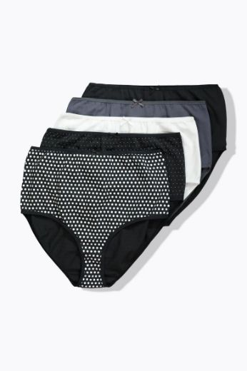 Moda za polnejše Gaćice maxi 5 komada plus velikost, xxl, Ulla Popken in Johann Popken (JP1880)