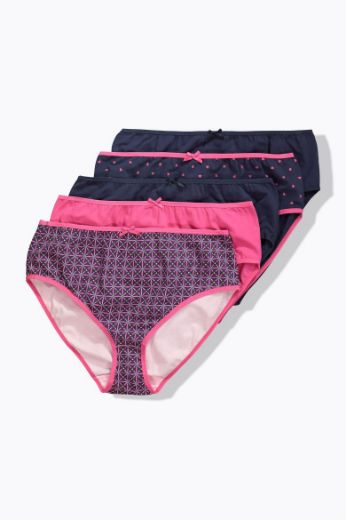 Moda za polnejše Gaćice midi 5 komada plus velikost, xxl, Ulla Popken in Johann Popken (JP1880)