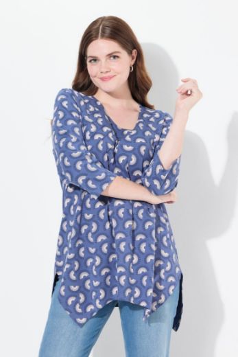 Moda za polnejše Majica 3/4 rukava A kroja plus velikost, xxl, Ulla Popken in Johann Popken (JP1880)