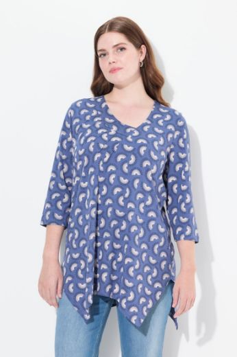 Moda za polnejše Majica 3/4 rukava A kroja plus velikost, xxl, Ulla Popken in Johann Popken (JP1880)