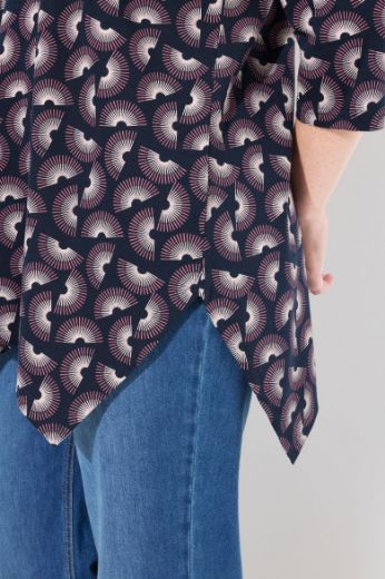 Moda za polnejše Majica 3/4 rukava A kroja plus velikost, xxl, Ulla Popken in Johann Popken (JP1880)