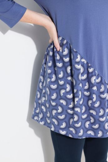 Moda za polnejše Majica 3/4 rukava A kroja plus velikost, xxl, Ulla Popken in Johann Popken (JP1880)