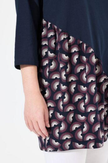 Moda za polnejše Majica 3/4 rukava A kroja plus velikost, xxl, Ulla Popken in Johann Popken (JP1880)