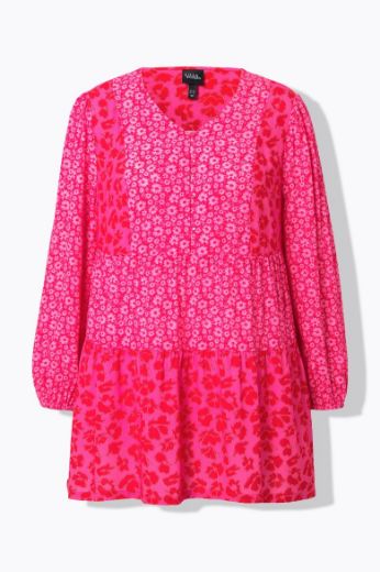 Moda za polnejše Bluza dugih rukava V ovratnika plus velikost, xxl, Ulla Popken in Johann Popken (JP1880)