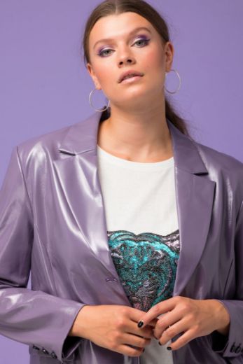 Moda za polnejše Sako imitacija kože plus velikost, xxl, Ulla Popken in Johann Popken (JP1880)