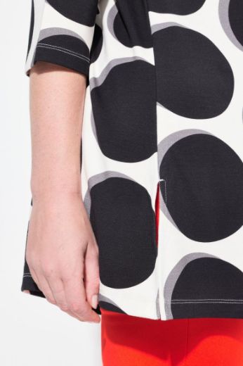 Moda za polnejše Majica 3/4 rukava A kroja plus velikost, xxl, Ulla Popken in Johann Popken (JP1880)