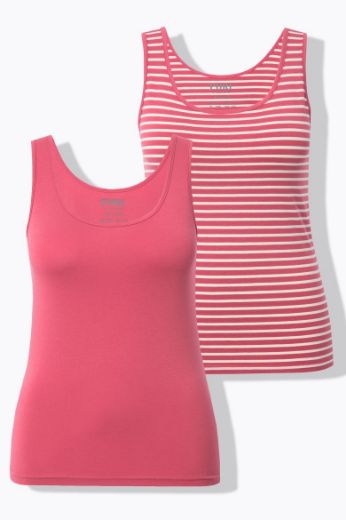 Moda za polnejše Top okruglog ovratnika 2 komada plus velikost, xxl, Ulla Popken in Johann Popken (JP1880)
