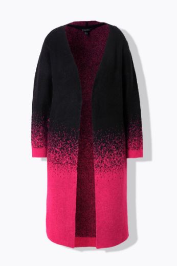 Moda za polnejše Kardigan dugih rukava duži kroj plus velikost, xxl, Ulla Popken in Johann Popken (JP1880)
