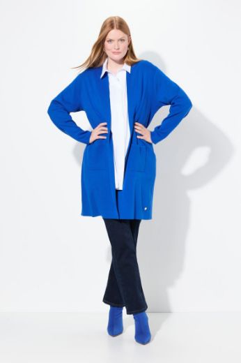 Moda za polnejše Kardigan dugi model s džepovima plus velikost, xxl, Ulla Popken in Johann Popken (JP1880)