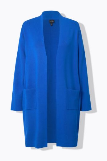 Moda za polnejše Kardigan dugi model s džepovima plus velikost, xxl, Ulla Popken in Johann Popken (JP1880)