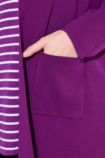Moda za polnejše Kardigan dugi model s džepovima plus velikost, xxl, Ulla Popken in Johann Popken (JP1880)