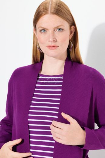 Moda za polnejše Kardigan dugi model s džepovima plus velikost, xxl, Ulla Popken in Johann Popken (JP1880)