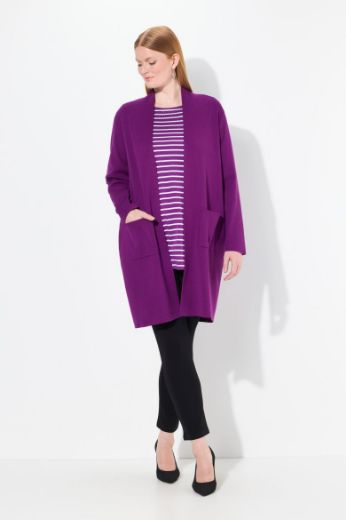 Moda za polnejše Kardigan dugi model s džepovima plus velikost, xxl, Ulla Popken in Johann Popken (JP1880)