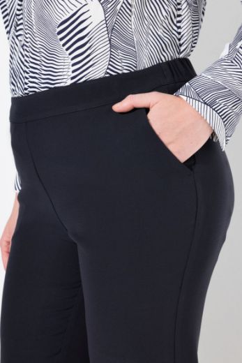 Moda za polnejše Hlače poslovne užeg kroja nogavica plus velikost, xxl, Ulla Popken in Johann Popken (JP1880)