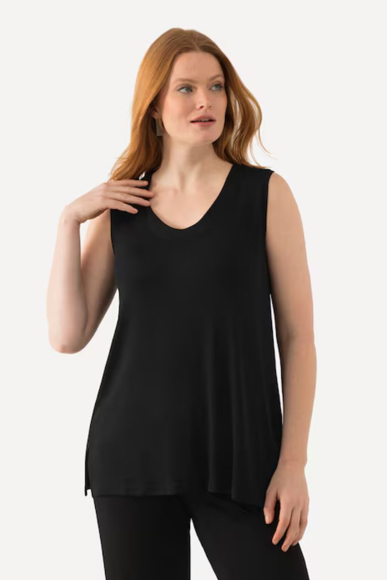 Moda za polnejše Top V ovratnika širih naramenica plus velikost, xxl, Ulla Popken in Johann Popken (JP1880)