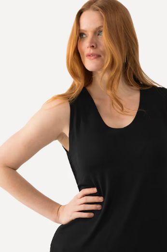 Moda za polnejše Top V ovratnika širih naramenica plus velikost, xxl, Ulla Popken in Johann Popken (JP1880)