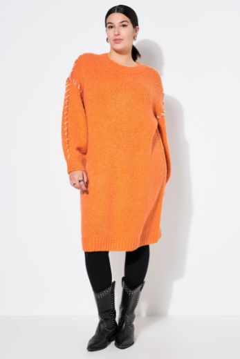 Moda za polnejše Haljina pletena dugih rukava plus velikost, xxl, Ulla Popken in Johann Popken (JP1880)