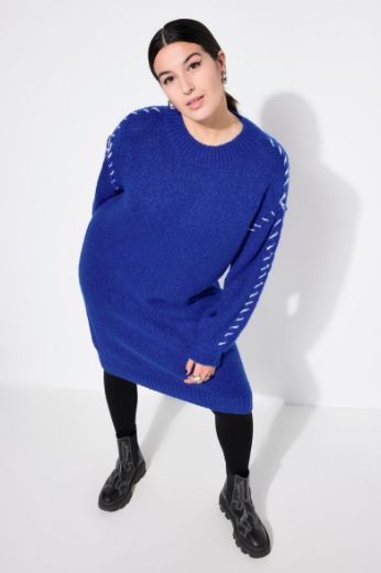 Moda za polnejše Haljina pletena dugih rukava plus velikost, xxl, Ulla Popken in Johann Popken (JP1880)
