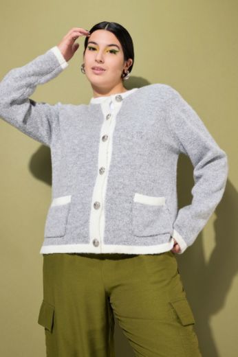 Moda za polnejše Kardigan plus velikost, xxl, Ulla Popken in Johann Popken (JP1880)