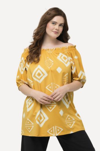 Moda za polnejše Majica kratkih rukava spuštenih ramena plus velikost, xxl, Ulla Popken in Johann Popken (JP1880)