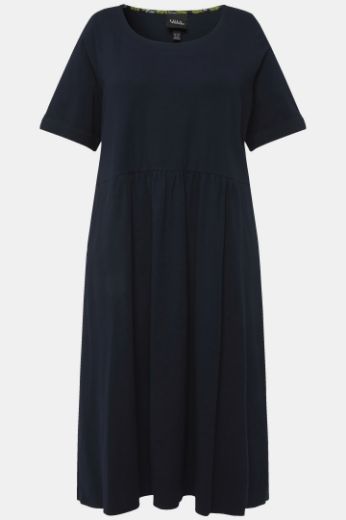 Moda za polnejše Haljina midi kratkih rukava okruglog izreza plus velikost, xxl, Ulla Popken in Johann Popken (JP1880)