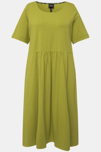 Moda za polnejše Haljina midi kratkih rukava okruglog izreza plus velikost, xxl, Ulla Popken in Johann Popken (JP1880)