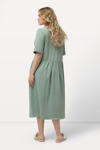 Moda za polnejše Haljina midi kratkih rukava okruglog izreza plus velikost, xxl, Ulla Popken in Johann Popken (JP1880)