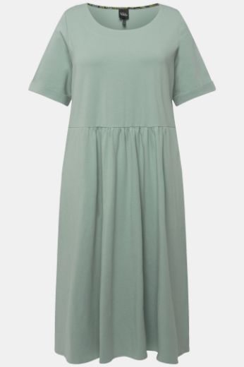 Moda za polnejše Haljina midi kratkih rukava okruglog izreza plus velikost, xxl, Ulla Popken in Johann Popken (JP1880)