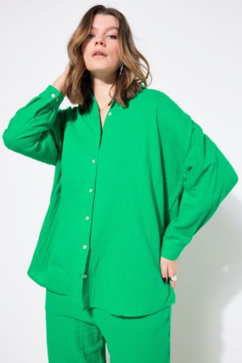 Moda za polnejše Bluza na kopčanje plus velikost, xxl, Ulla Popken in Johann Popken (JP1880)