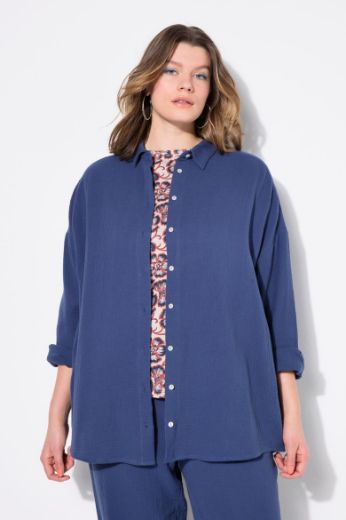 Moda za polnejše Bluza na kopčanje plus velikost, xxl, Ulla Popken in Johann Popken (JP1880)