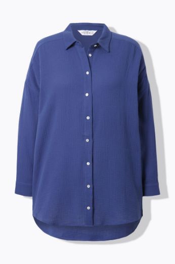 Moda za polnejše Bluza na kopčanje plus velikost, xxl, Ulla Popken in Johann Popken (JP1880)