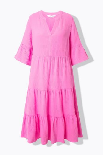 Moda za polnejše Haljina 3/4 rukavi A kroja duži model plus velikost, xxl, Ulla Popken in Johann Popken (JP1880)