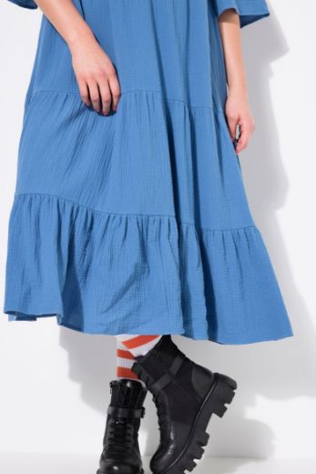 Moda za polnejše Haljina 3/4 rukavi A kroja duži model plus velikost, xxl, Ulla Popken in Johann Popken (JP1880)