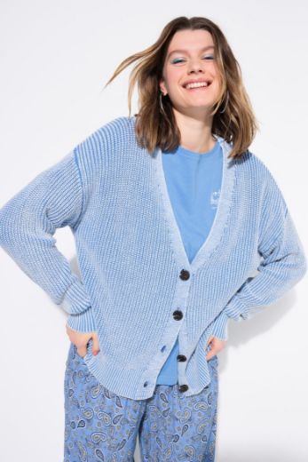 Moda za polnejše Kardigan dugih rukava pamučni plus velikost, xxl, Ulla Popken in Johann Popken (JP1880)